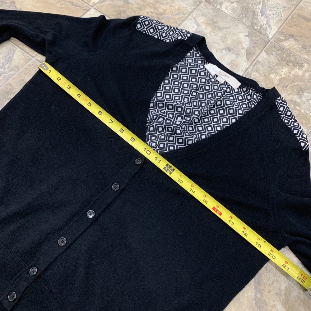 Loft Patterned Back Cardigan - image 7